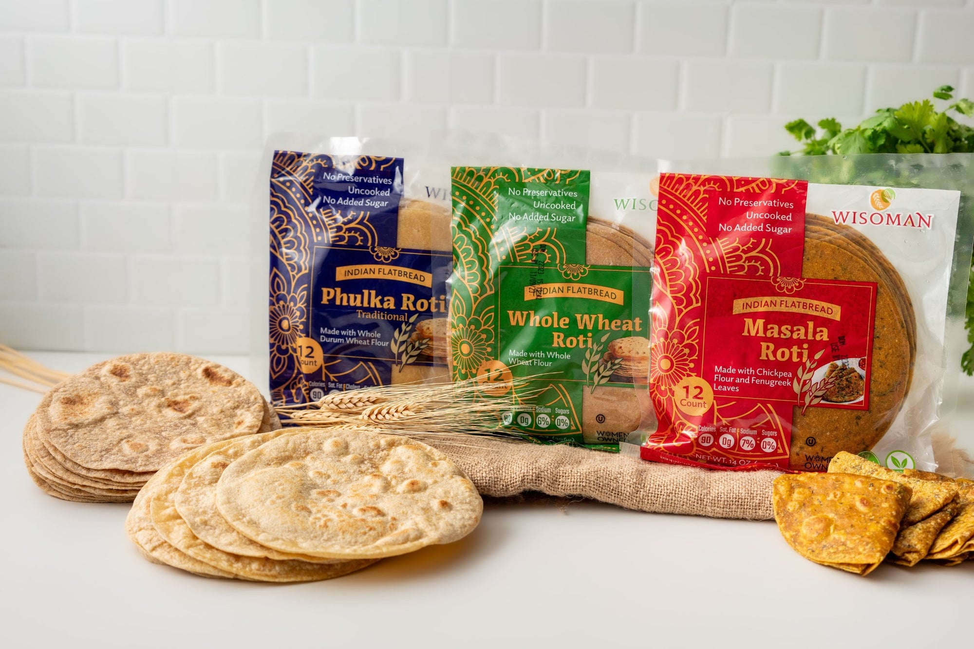 Phulka, Masala and Whole Wheat Vegan Roti