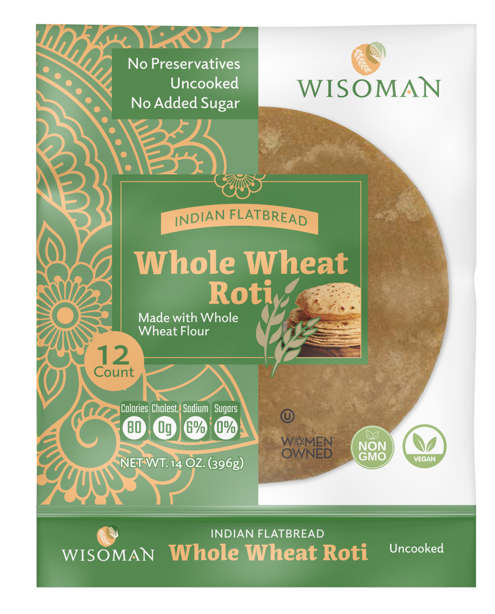 Whole Wheat Roti 12ct